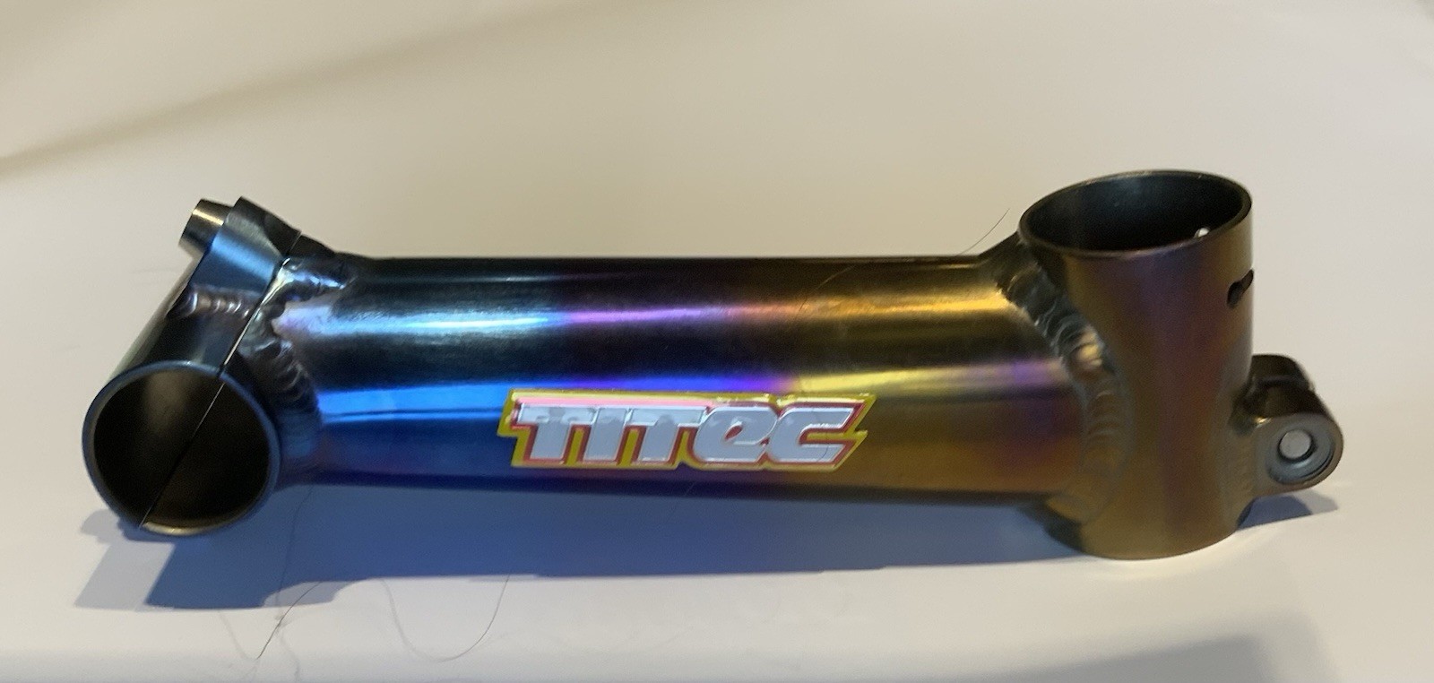 Titec Titanium Bicycle Stem 135mm, 25.4mm Clamp, 1 1/8in Steerer NIGHTSTORM.