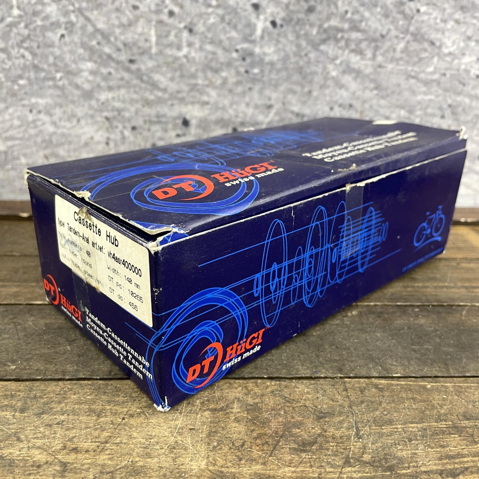 DT Hügi Compact Tandem Rear Hub NOS New Shimano 40h 140mm Arai Drum Brake
