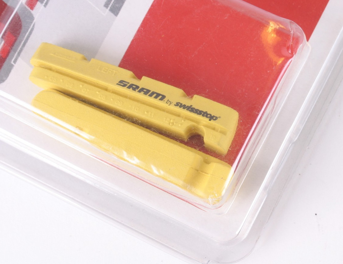NEW SRAM Road Brake Pad Inserts for Carbon Rims SwissStop Yellow 11.5115.000.010