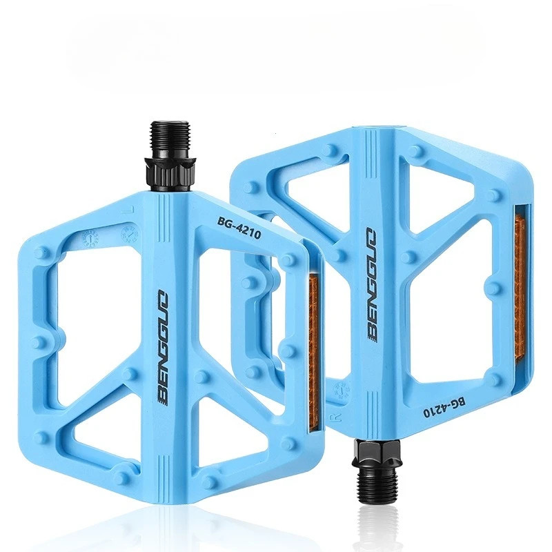 Double DU Bearing Bike Pedals Ultralight MTB Road Reflector Platform