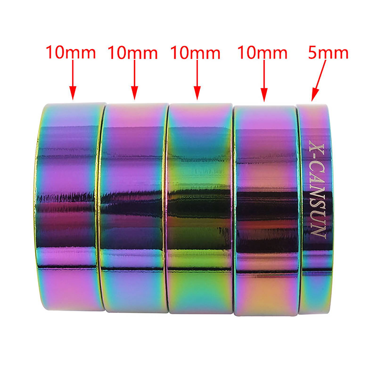 5pcs Bicycle Bike Stem Headset Spacer for MTB BMX Cycling 1-1/8 inch 28.6mm