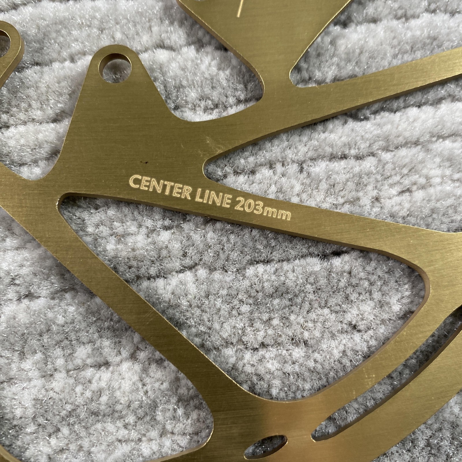 SRAM CenterLine Disc Brake Rotor 203mm 6-Bolt Gold Steel Avid MTB Road Bike