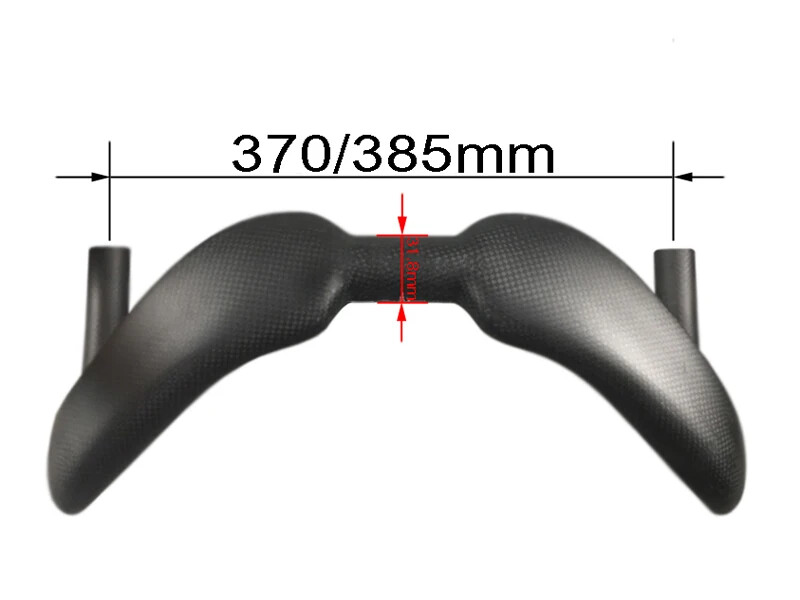 Carbon Handlebar Track Bike Drop Bar 31.8mm 370mm/385mm 3K/UD Matte/Glossy