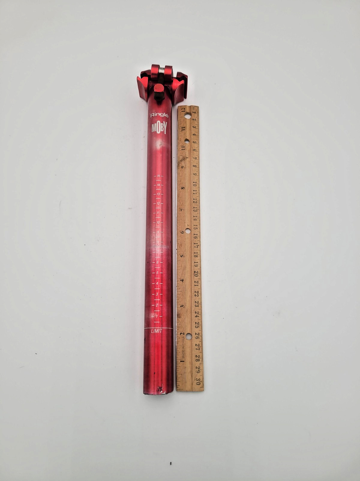 Vintage Ringle Moby Seatpost 27.2 Red Faded CUT