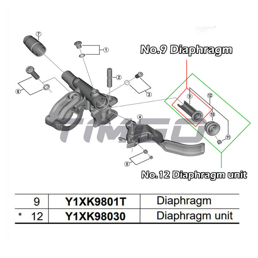 Shimano MTB Hydraulic Brake Lever Oil Diaphragm Seal Part BL-M4100/6100/7100