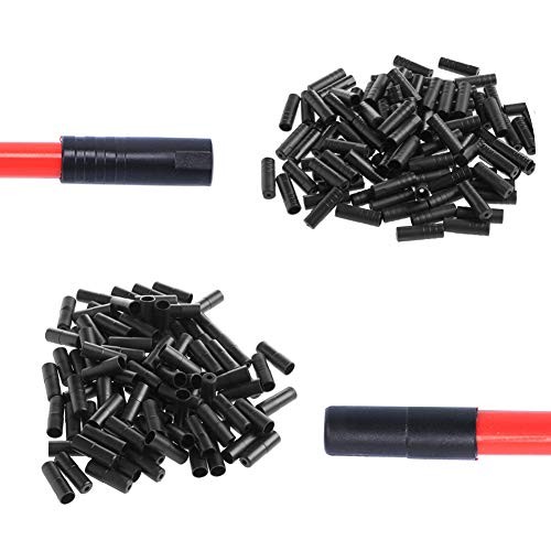 Saiper 200pcs Bike Derailleur Shift and Brake Wire Cable Housing Ferrule End