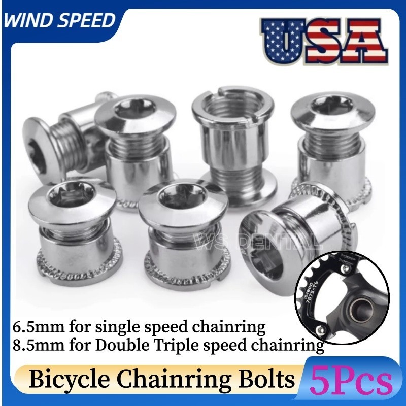 MTB Road Bike Chainring Screws Bolts Single Double Triple Speeds Stainless Steel