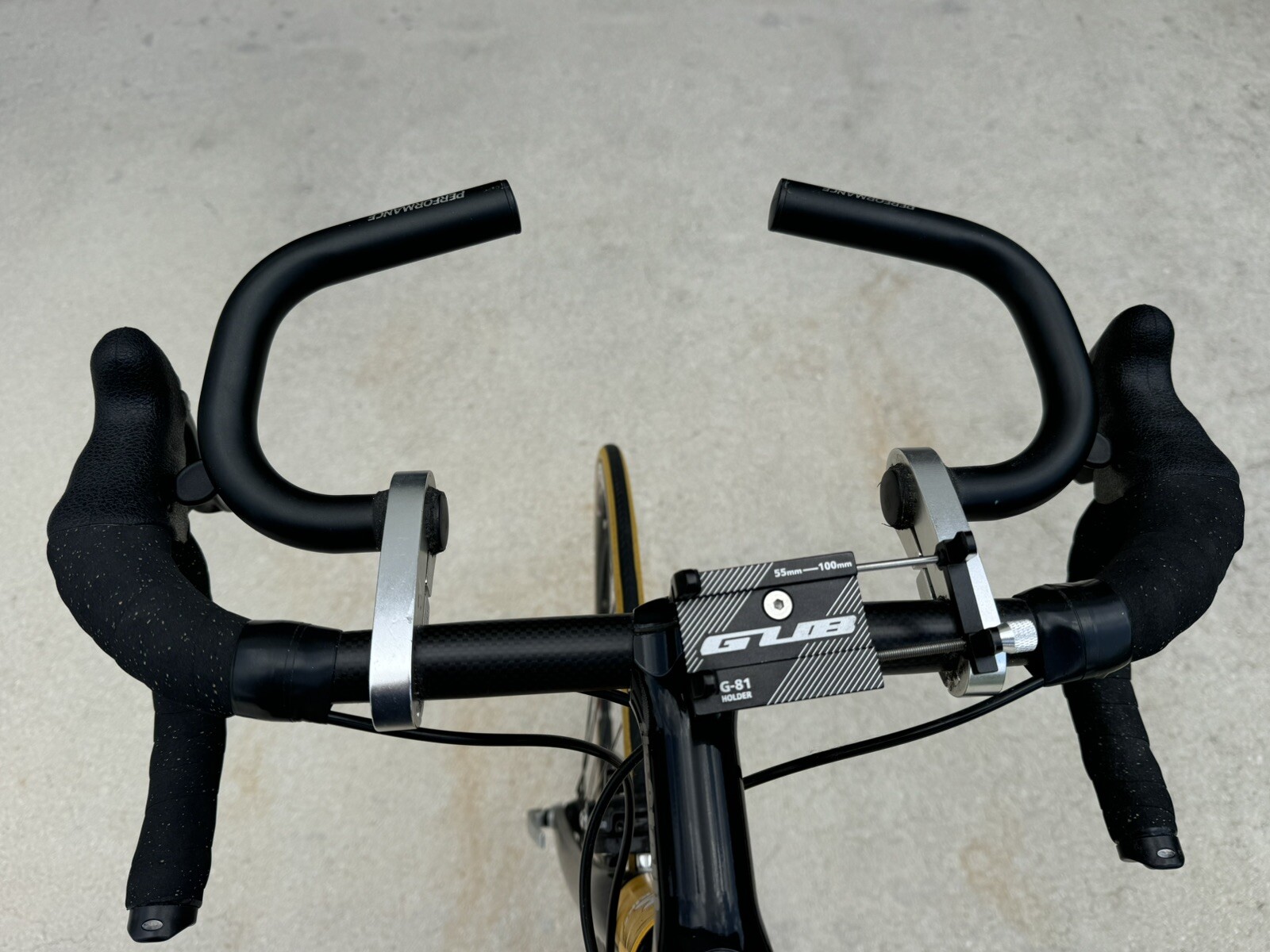 Performance “Steer Horn” style bar extenders for 26mm road bike bars