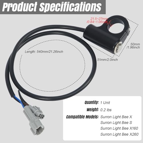 Headlight Control Switch for Surron & Talaria – Waterproof On/Off Button,
