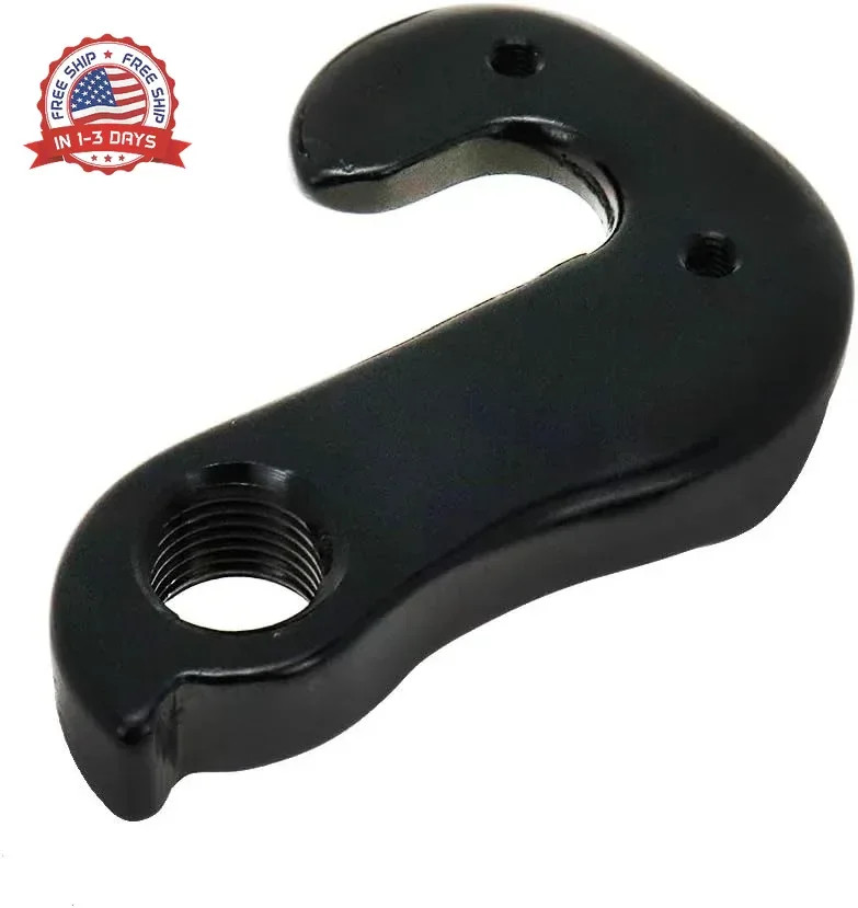 2 Pcs Universal Bicycle Bike Derailleur Hanger Frame Gear Tail Hook, Black