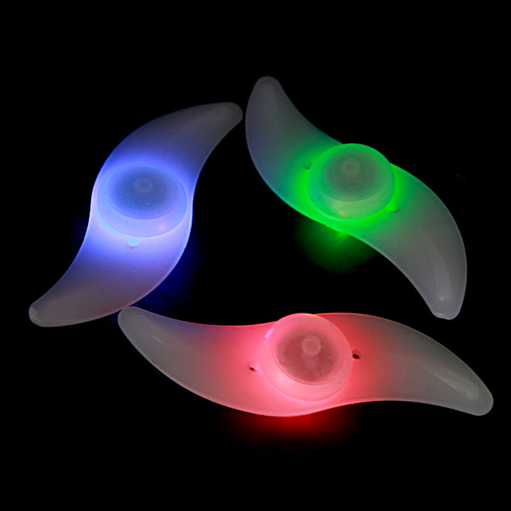 SPOKE REFLECTOR glow LED light-up 5″ LONG SAFETY mode FOR Cycling Bikes Bicycles