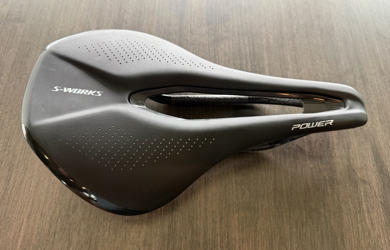 Specialized S-Works Power Saddle 143mm Carbon Rails/Base, Synthetic Leather