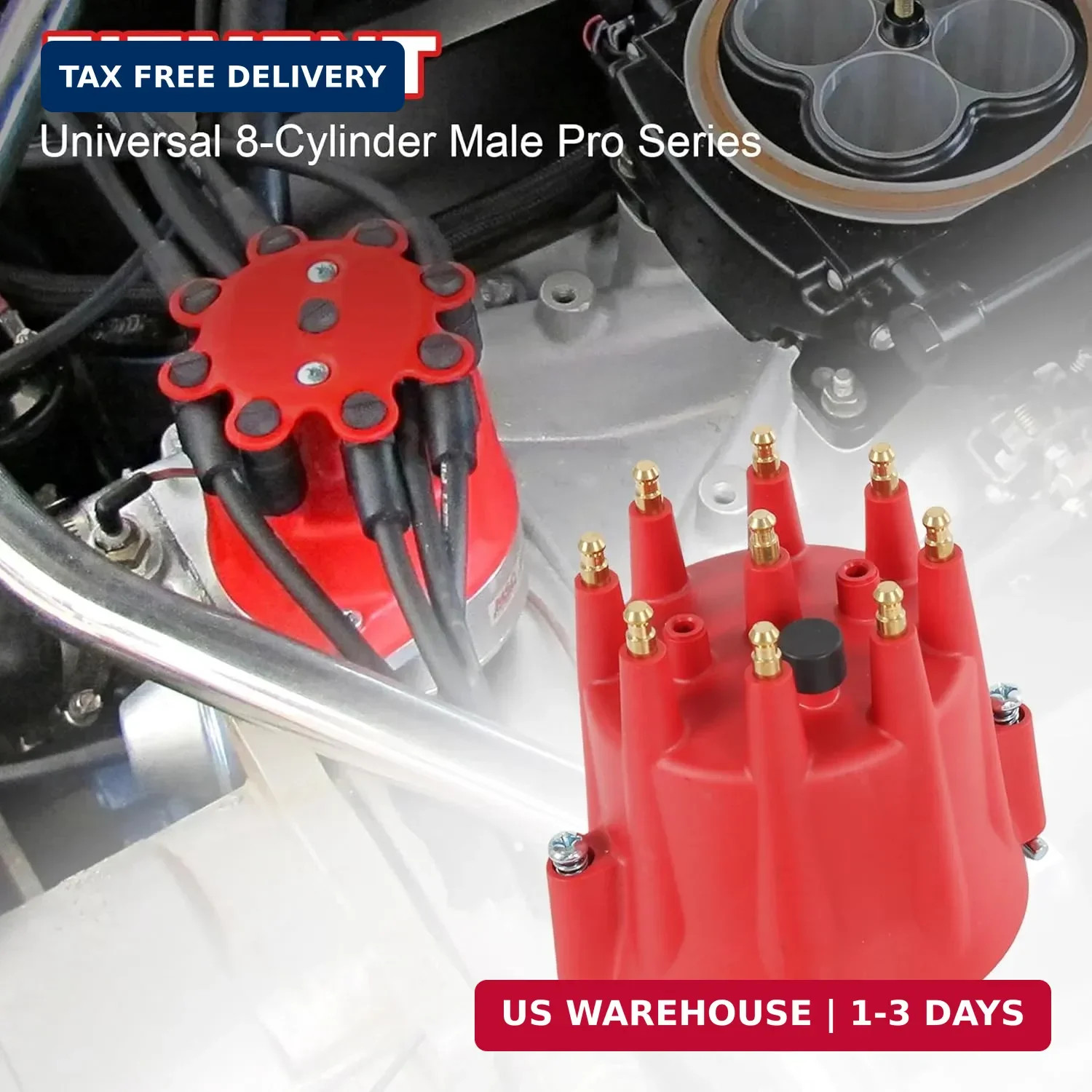 HEI Distributor Cap and Rotor Kit 84335 Replacement For Pro Billet Distributor U