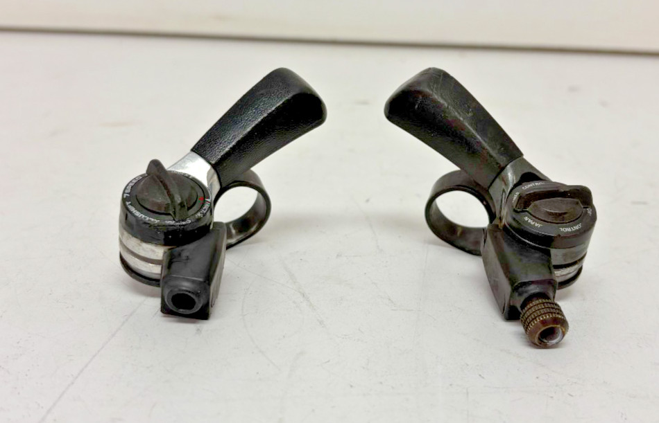 Vintage Suntour Power Control 3×7 Speed Mountain Bike Thumb Shifters EXCELLENT