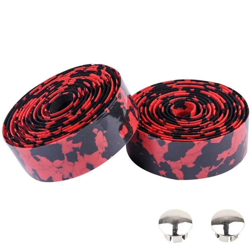 Road Bike Handlebar Tape Bicycle Cycling Bar Grip Tape Wraps Adhesive EVA Red