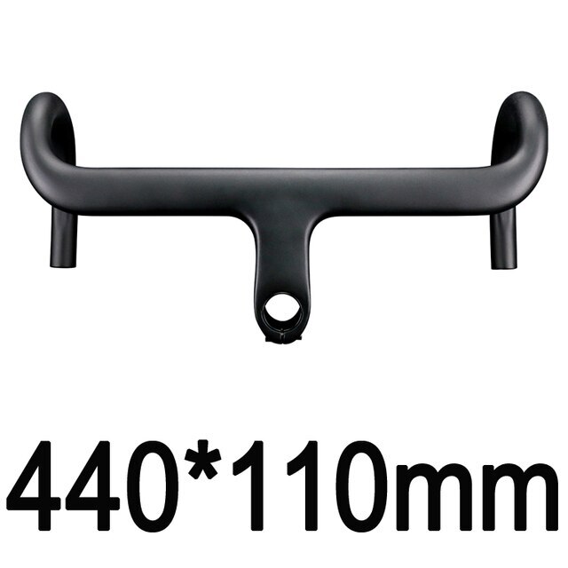 400/420/480mm Carbon Fiber Road Bike Integrated Handlebar Bicycle Drop Bar