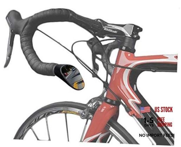 Road Drop Bar Rearview Bike Mirror – Safety Bicycle Mirror – Pair Dropbar Black