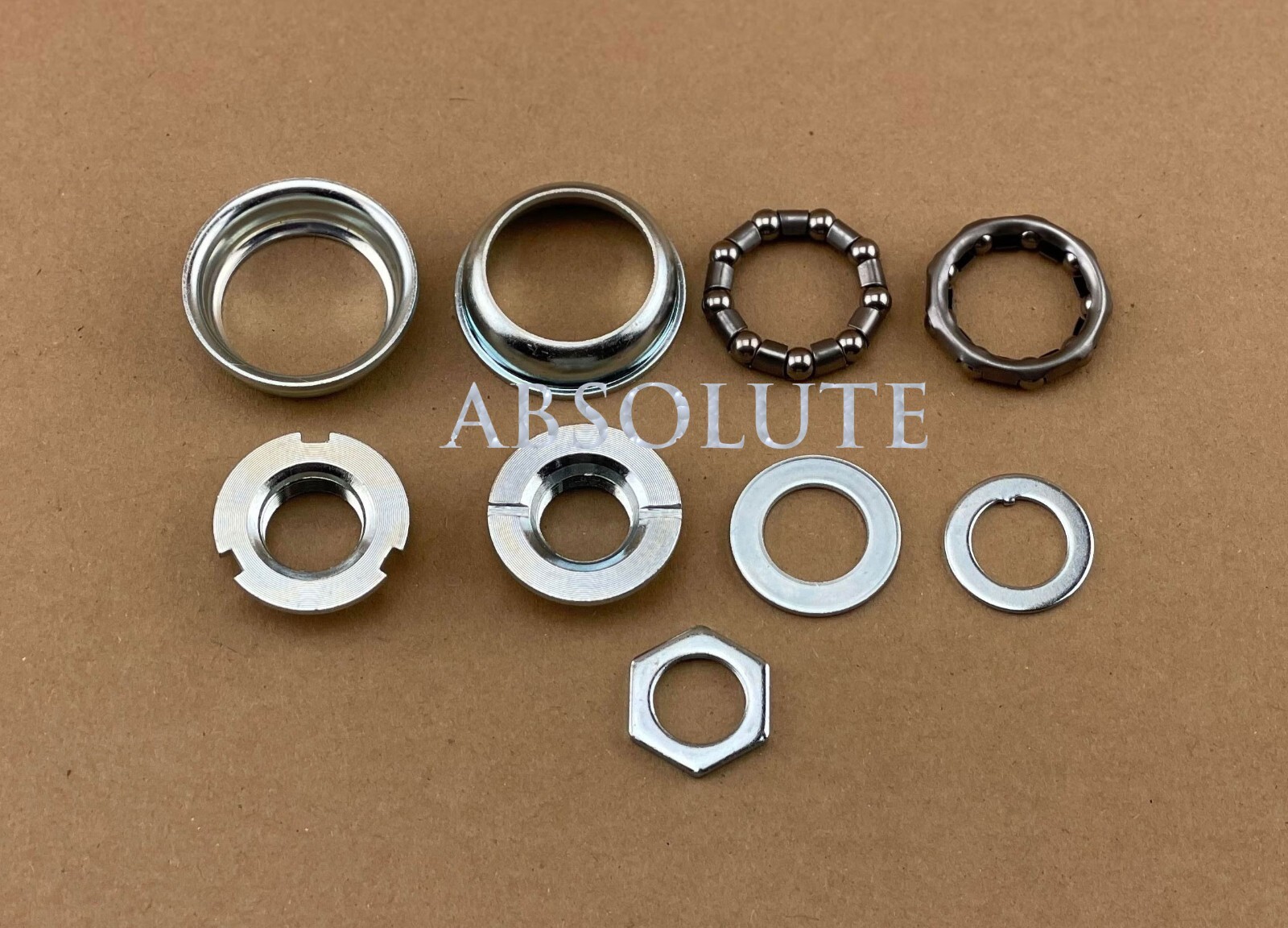 ALTALINE BICYCLE CHROME 1/PIECE CRANK BOTTOM BRACKET SET 5/16 X 9 24TPI.