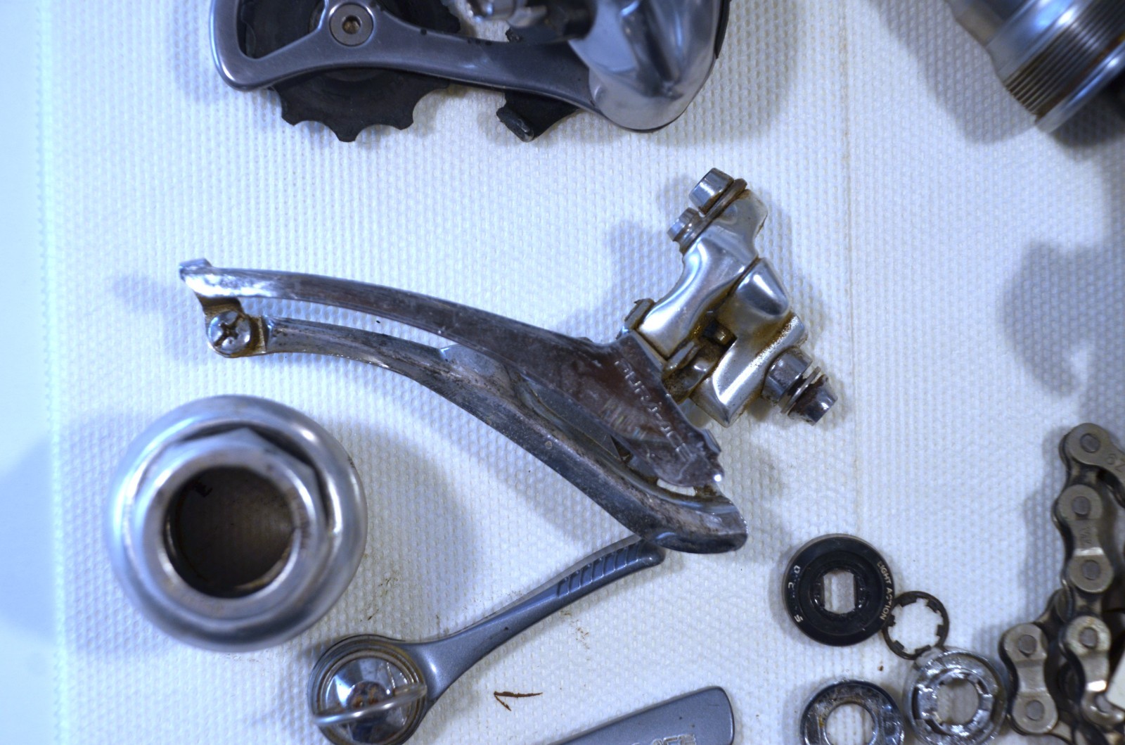 Dura Ace 7400 mixed 8 / 9 speed Groupset Group Eroica build w/ headset