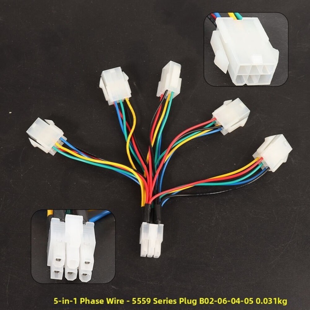5-in-1 Hall Sensor Tester Cable for E-Bike and Electric Scooter Motors