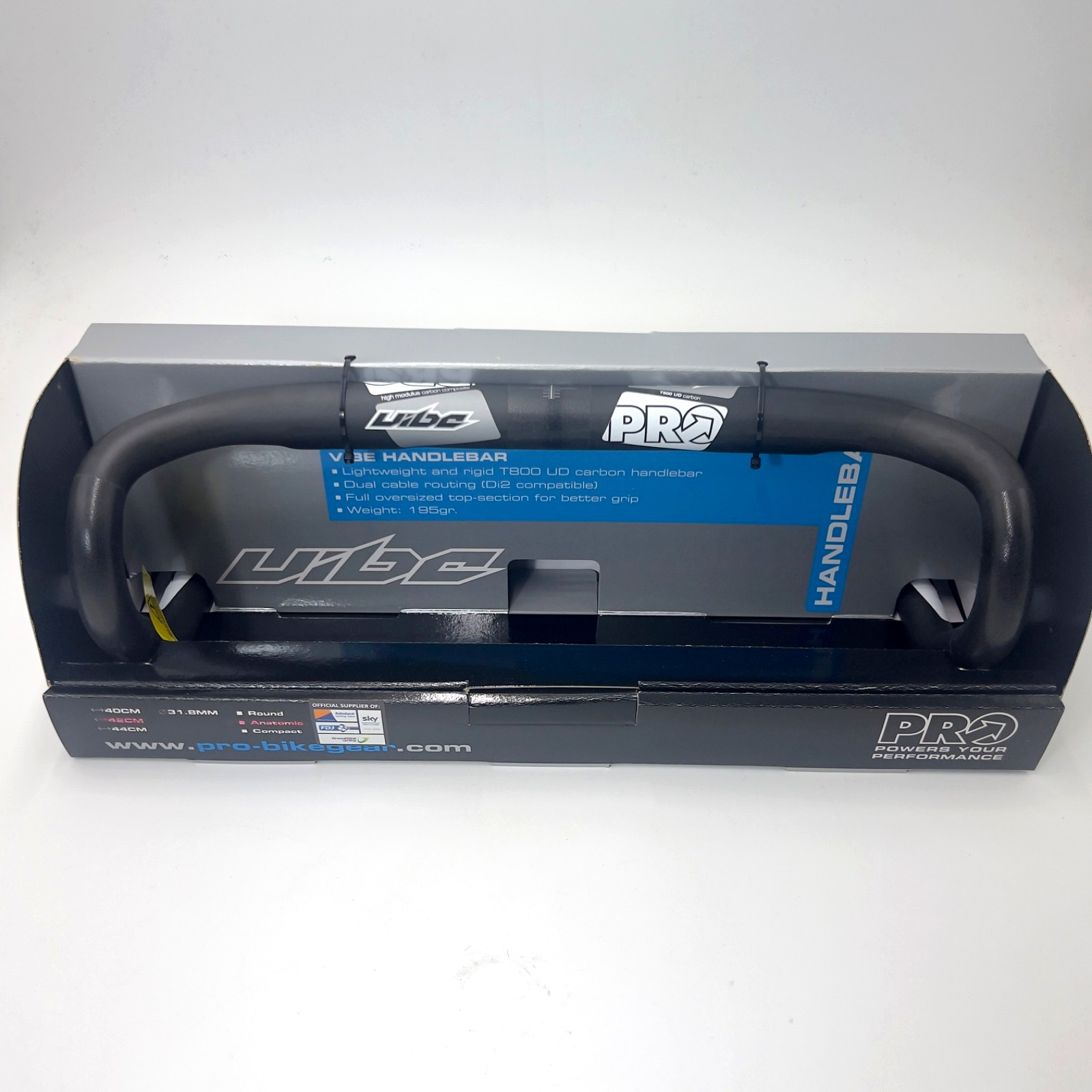 Shimano PRO Vibe Anatomic Carbon Handlebar 42cm 31.8mm UD Carbon Di2 Road