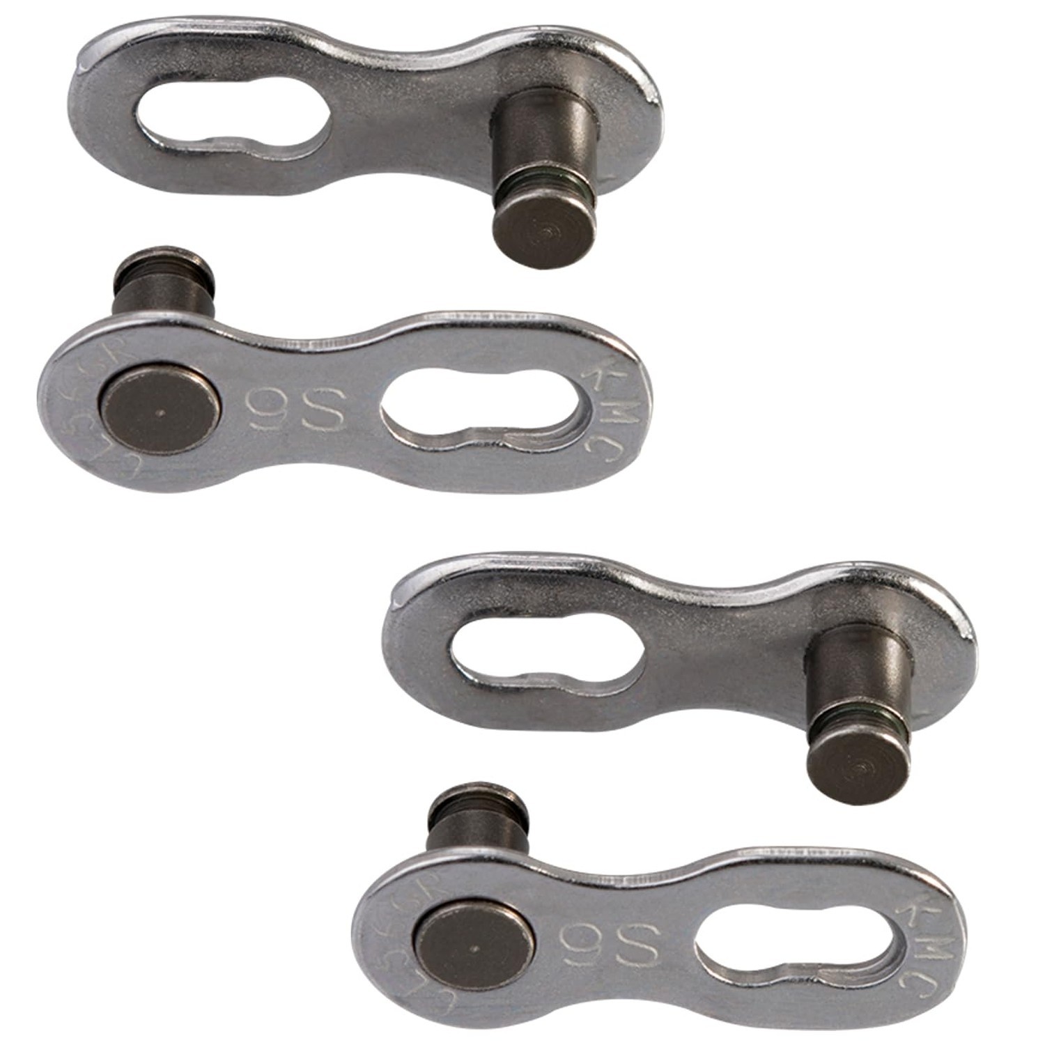 KMC 9 Speed EPT MissingLink, Dark Silver, Pack of 2
