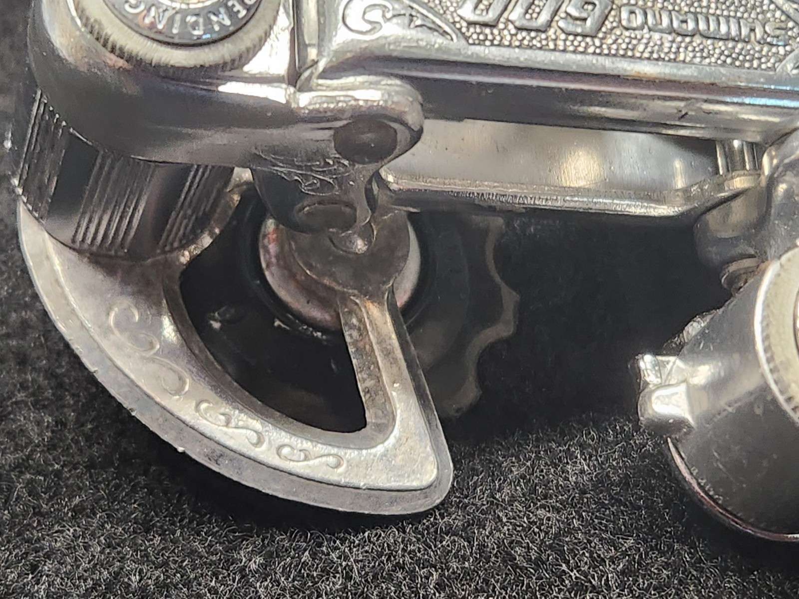 Vintage Shimano 600 Rear Derailleur Arabesque Short Cage Bolt-On Road Bike