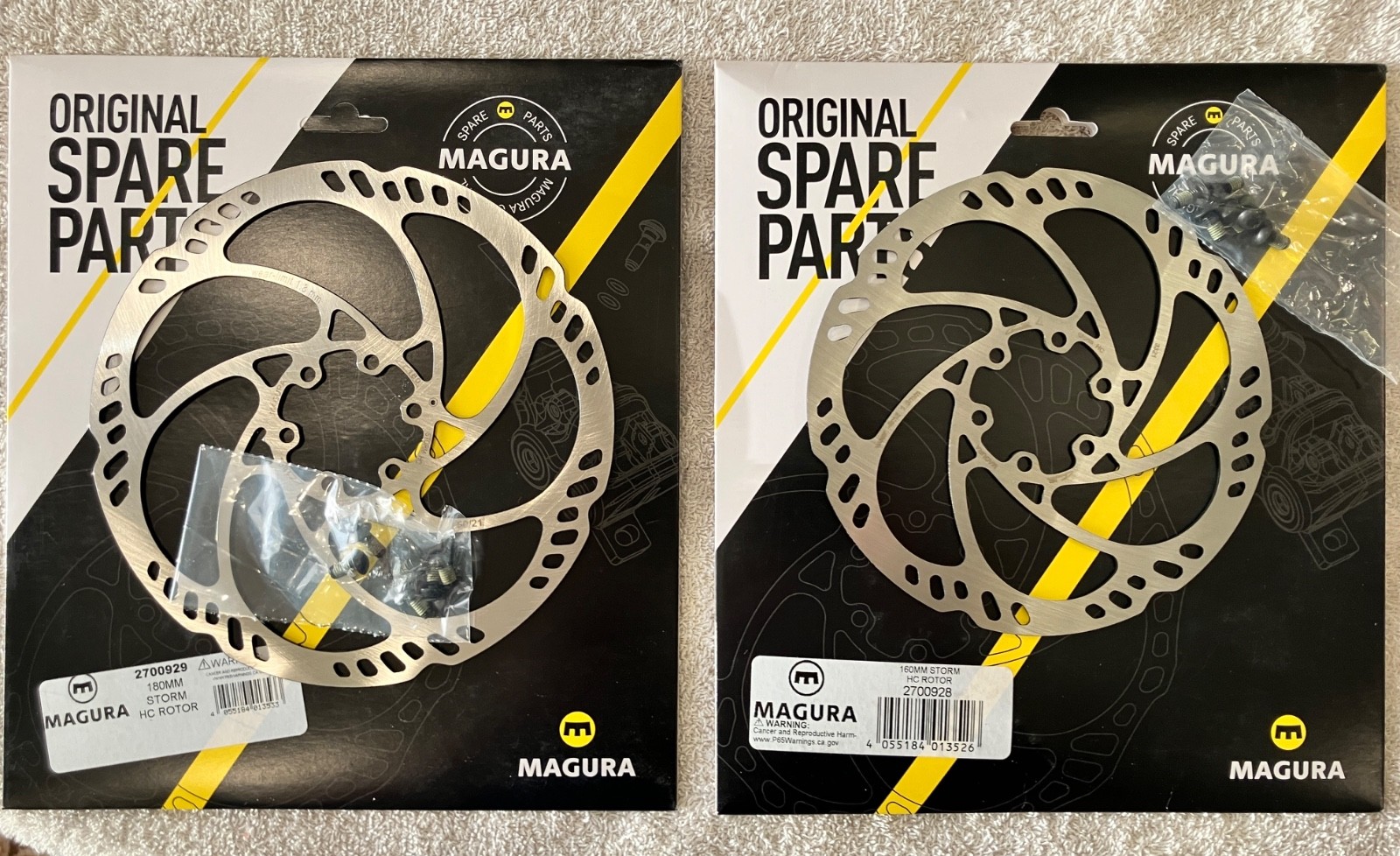 Bicycle Disc Brake Rotors – Magura & Shimano – Sizes – 160mm, 180mm, & 203mm
