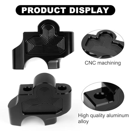 Motorcycle Handlebar Risers, CNC Handle Bar Risers Mount Clamp Adaptor