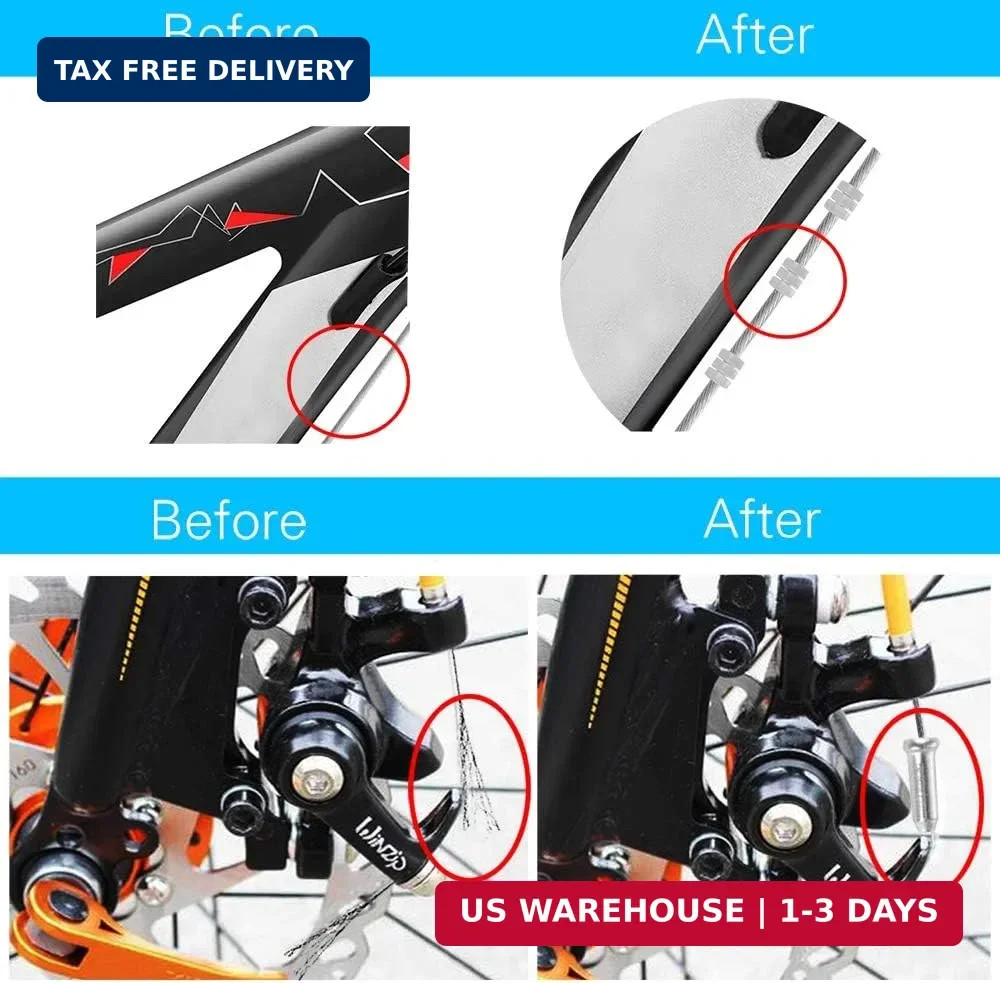 Bike Brake Cable Shifter Cable, Bicycle Gear Cable Wire for Mountain Bike, Bike