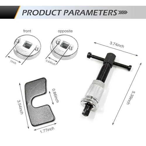 Pack of 1 Car Brake Pad Replacement Tool – Alloy Disc Brake Adjustment Kit