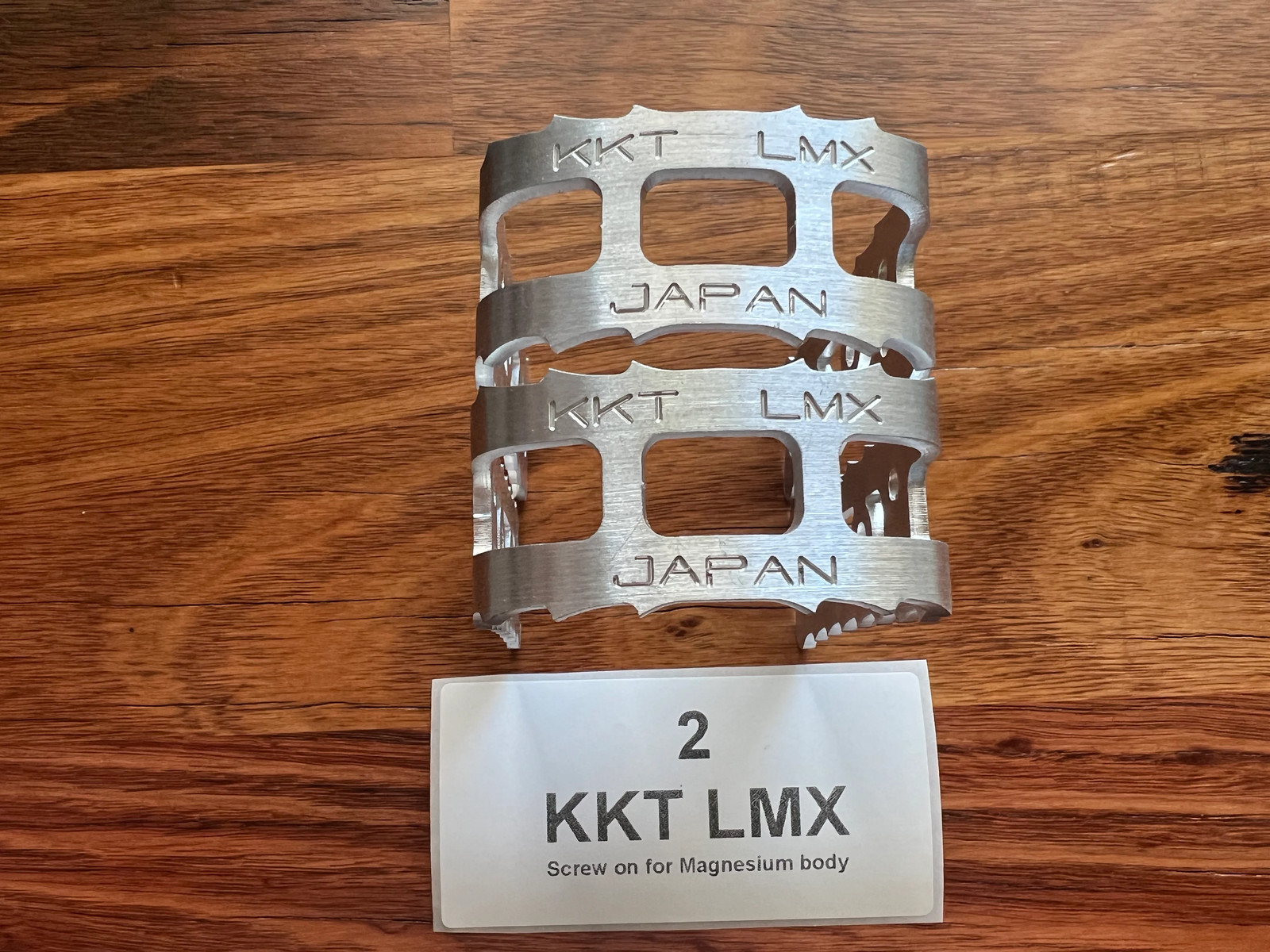 KKT LMX Lightning Pedal Cage – Raw Alloy – old school bmx