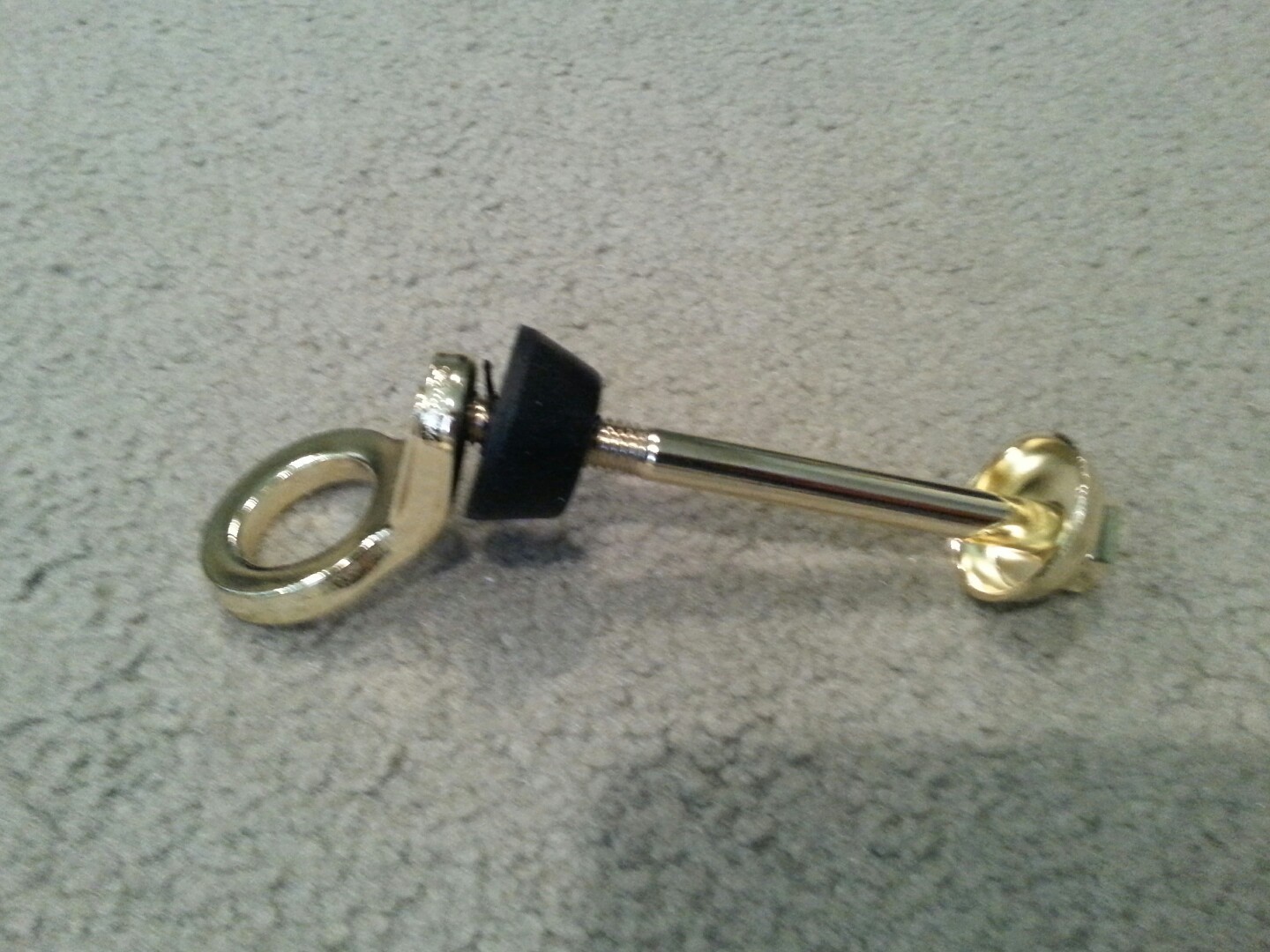 NEW GOLD BOLT N BRACKET FOR BICYCLE SPRINGER FORKS, comes complete as shown