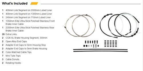 Road Elite Link Brake Kit Cable – High Performance, Black, One Size, Easy Instal