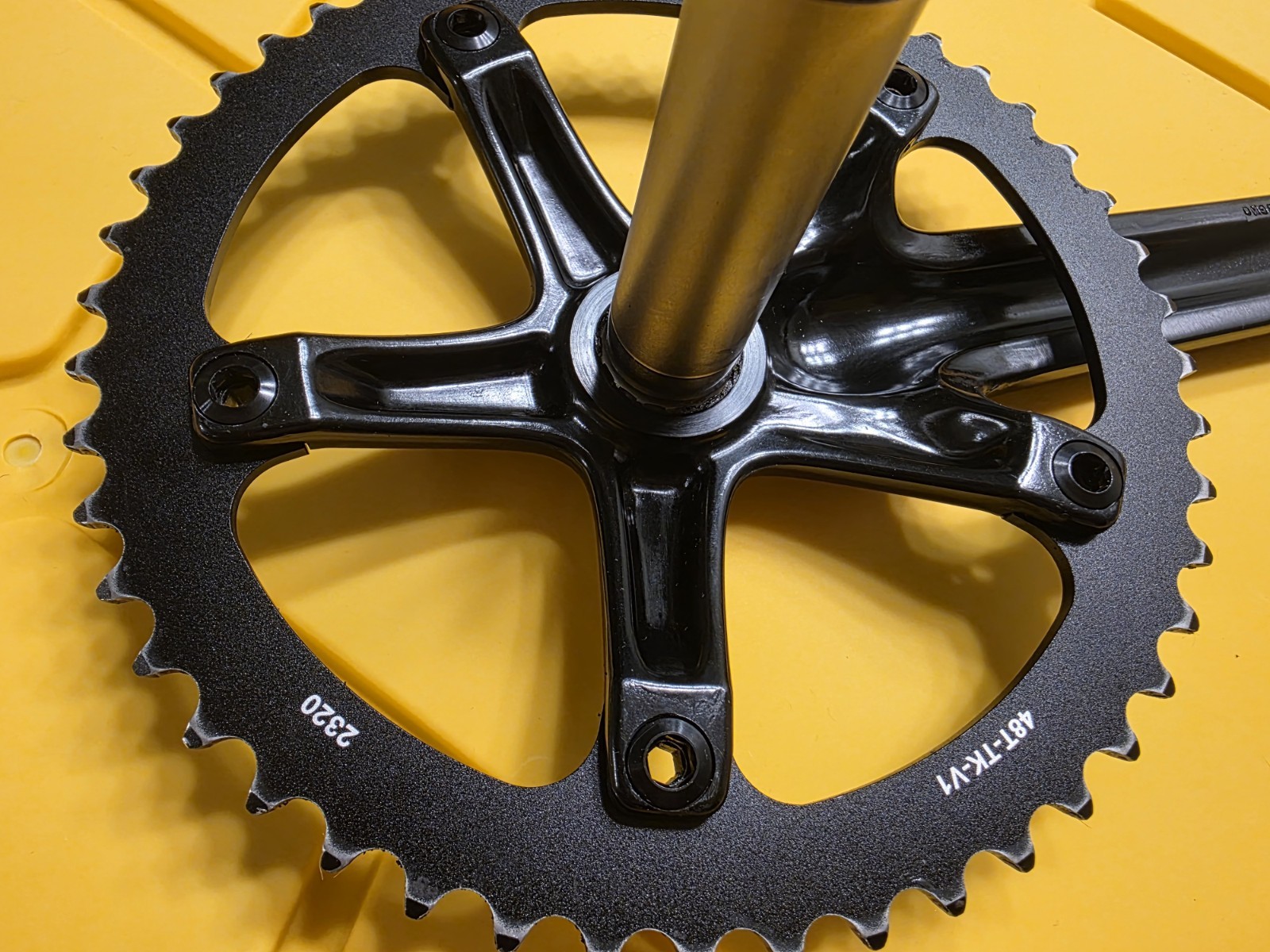 Sram Omnium Crankset 165mm, Track, Fixed Gear, Bike, 144 BCD, Black