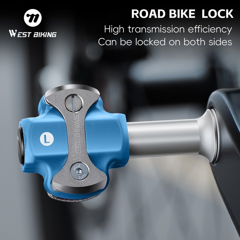 Road Bike Lock Pedals 3 Bearing for SPEEDPLAY Bicycle Clipless Pedals Blue