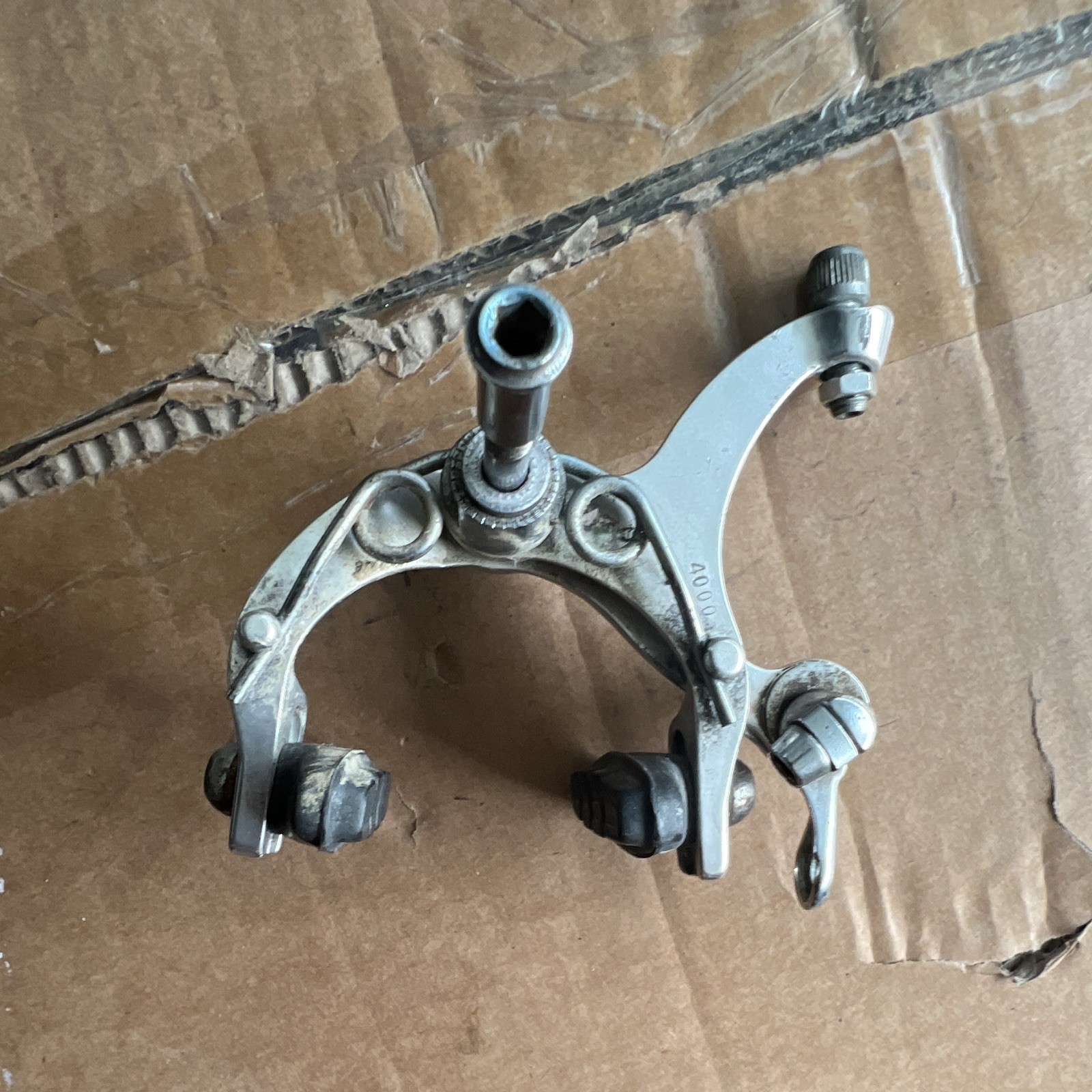 Suntour Superbe NGC 4000 Silver Side Pull Caliper Brake (front)