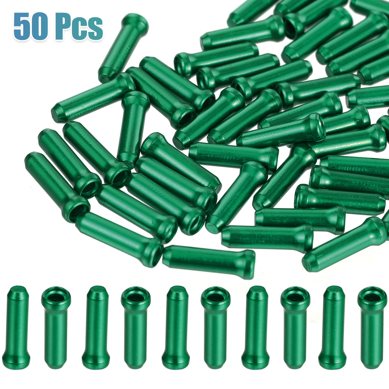 Universal Pack (50) Bike Brake Cable Cap Bicycle Cable Cap End Tips Crimps
