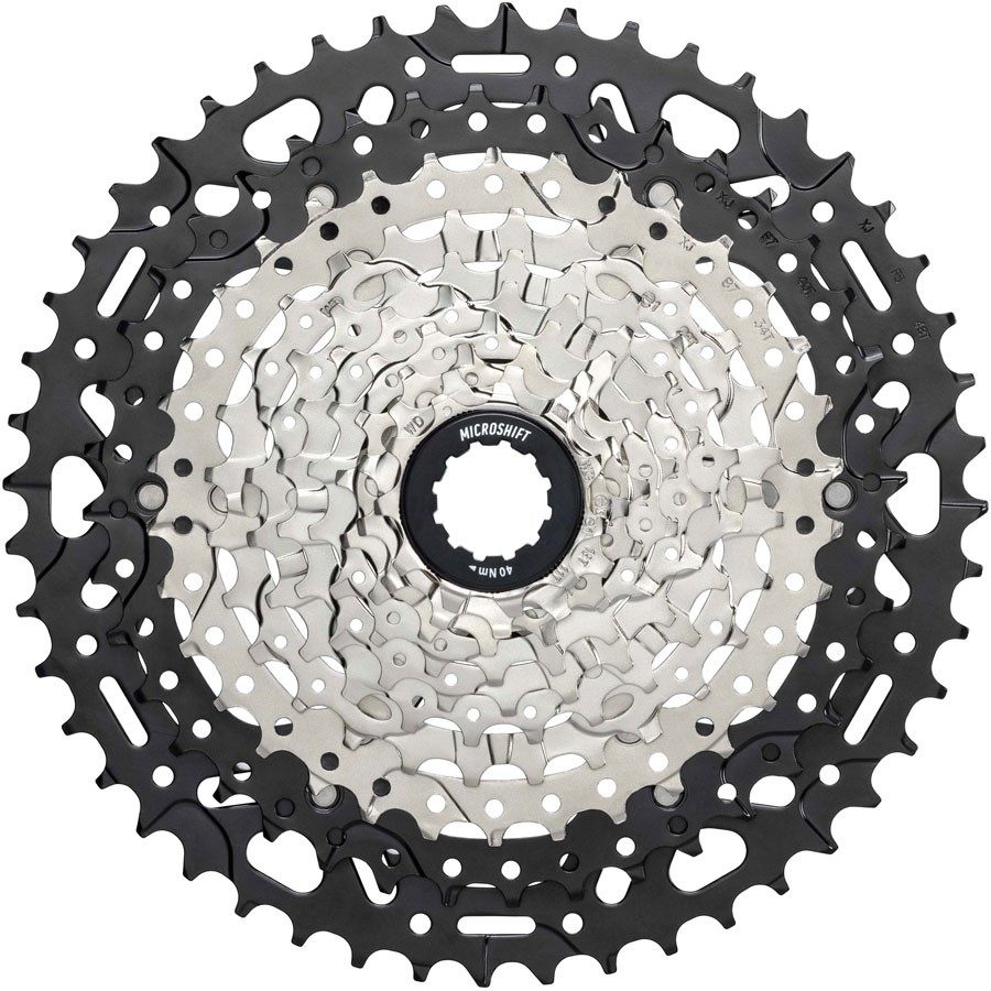 MicroSHIFT Advent MX E-Series 10-Speed Cassette 11-48T, Chromoly Steel, E-Bike