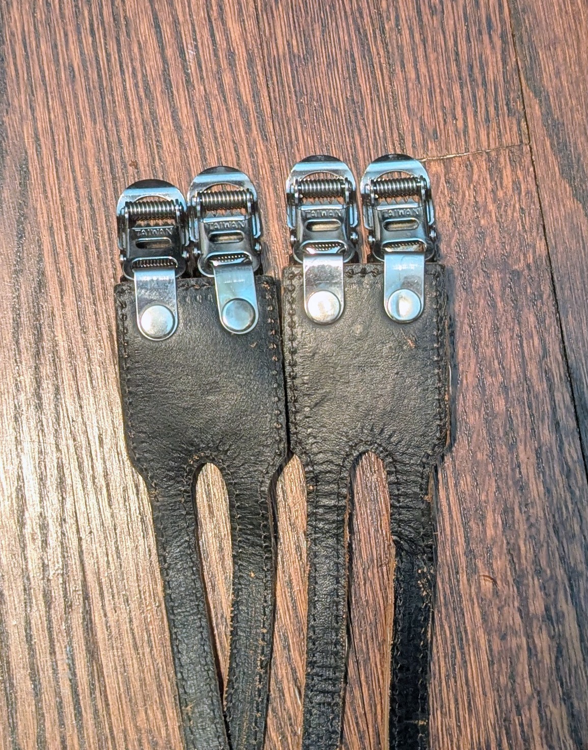 All City Black Double Strap Toe Clips