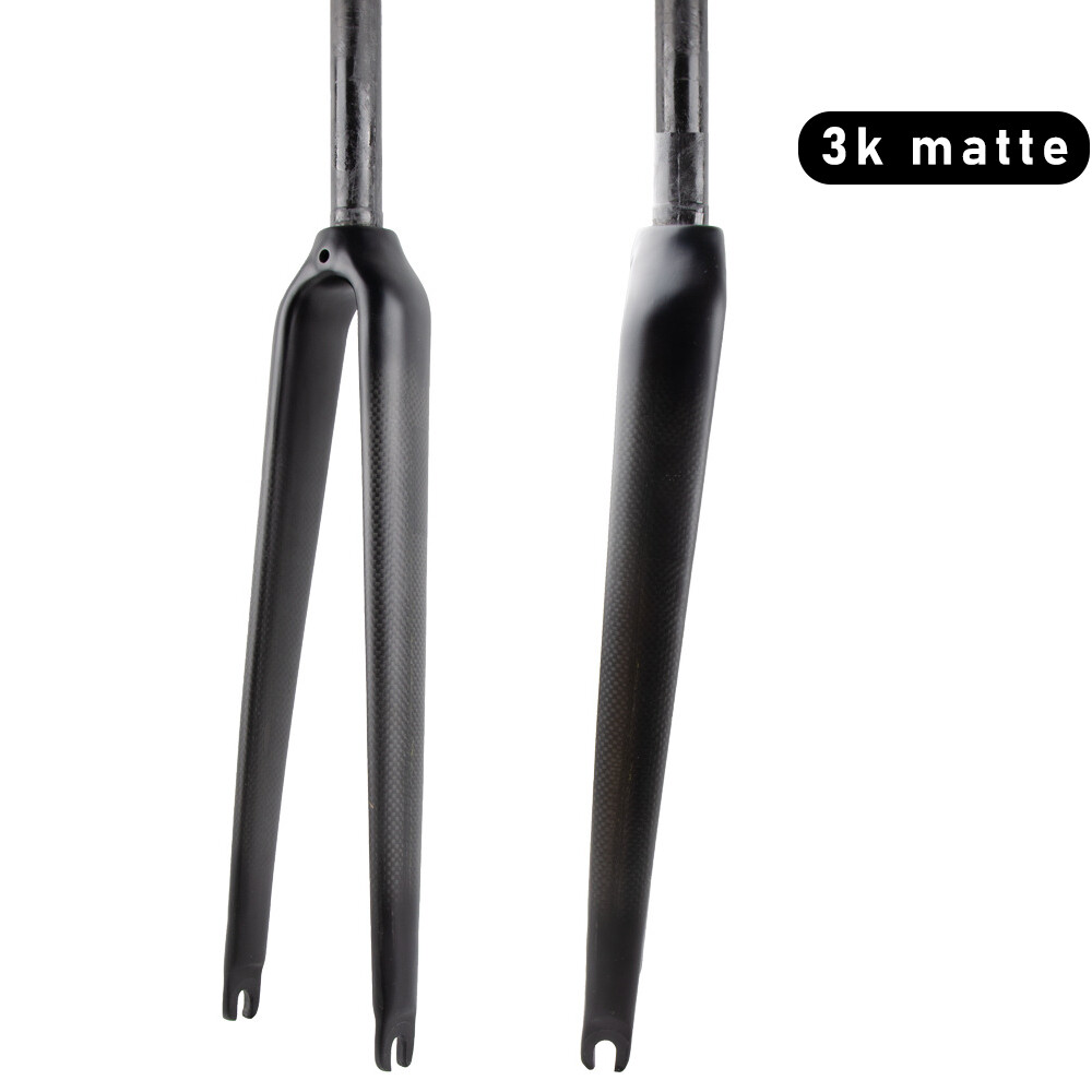 700C bicycle 1 Inch 25.4 mm Road Bike Carbon fiber 1″ Steerer Tube Rigid Fork