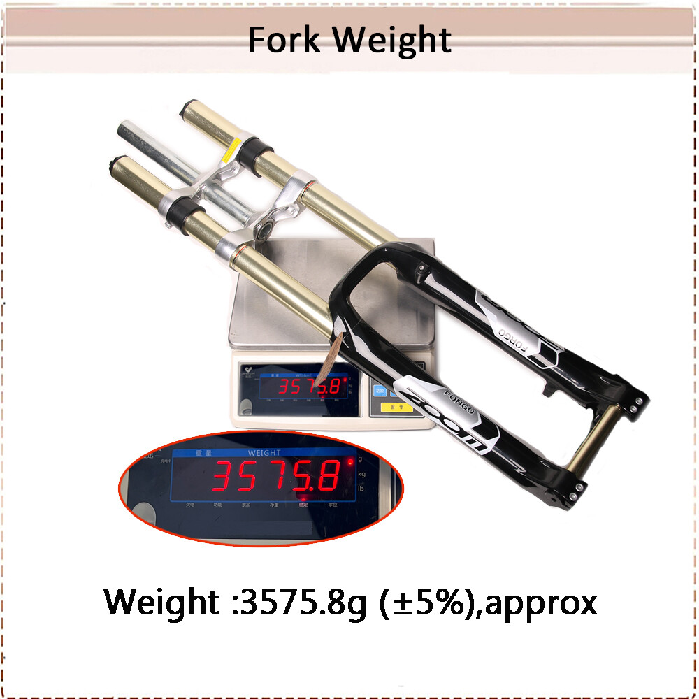 26″ ZOOM DH680 MTB Bike Suspension Forks Disc 1-1/8″ Thru Axle Downhill Mountain