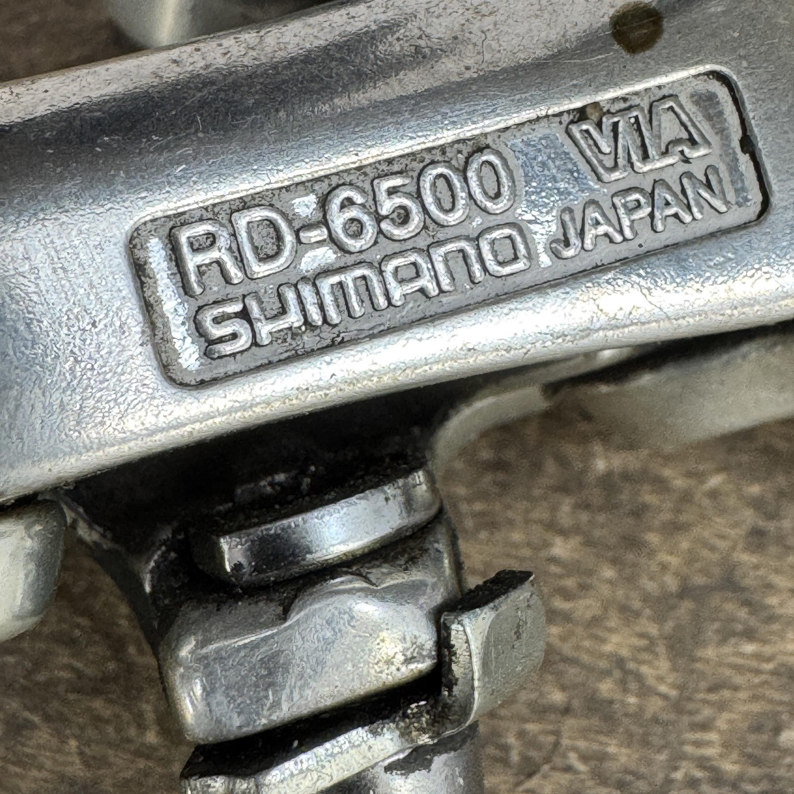 Vintage Shimano Ultegra RD-6500 Rear Derailleur Short Cage Silver Japan 220g