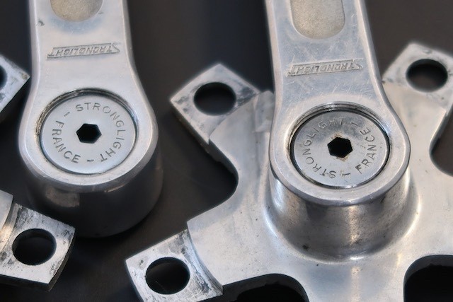 170mm x 86 bcd Stronglight model 99 tandm crank arm set 9/16″ France