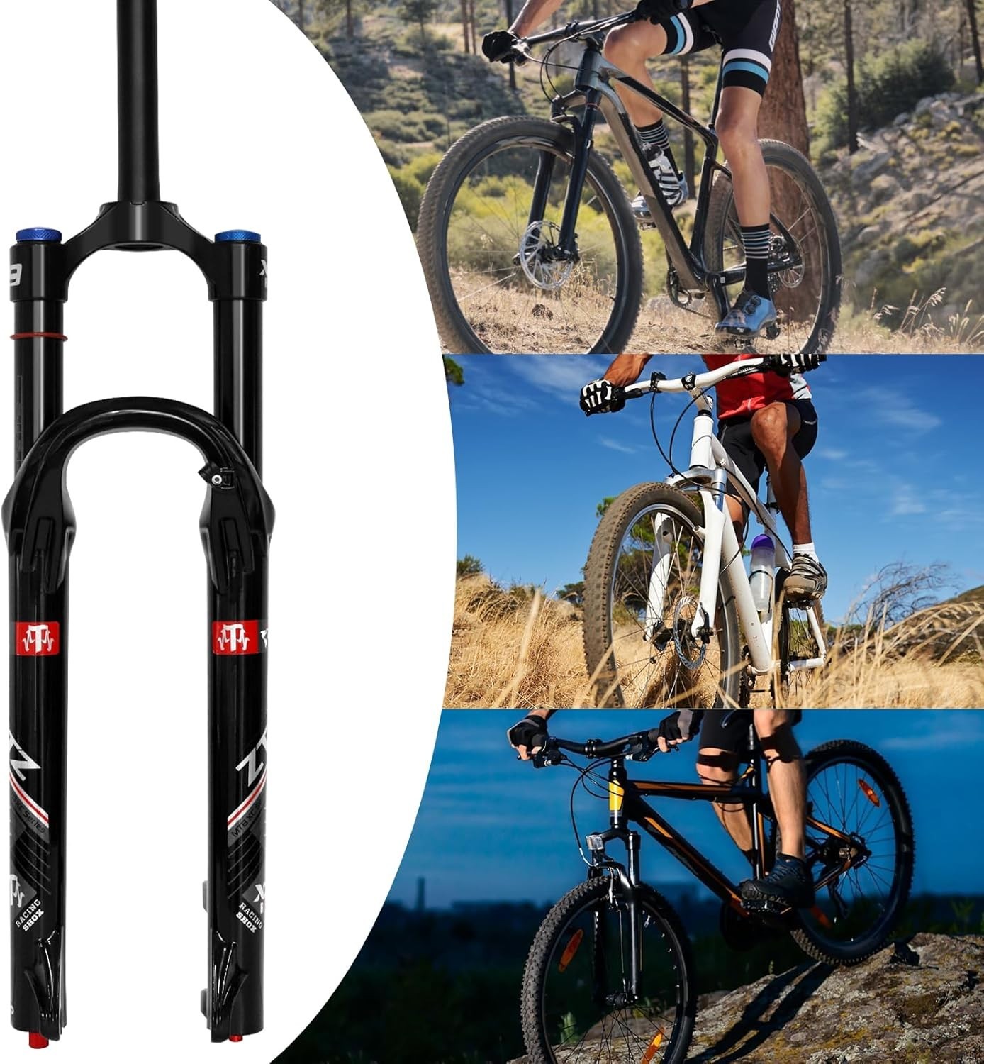 ZTZ 26 inch MTB Air Suspension Fork Upgraded 34mm Stanchions 140mm Travel – NEW