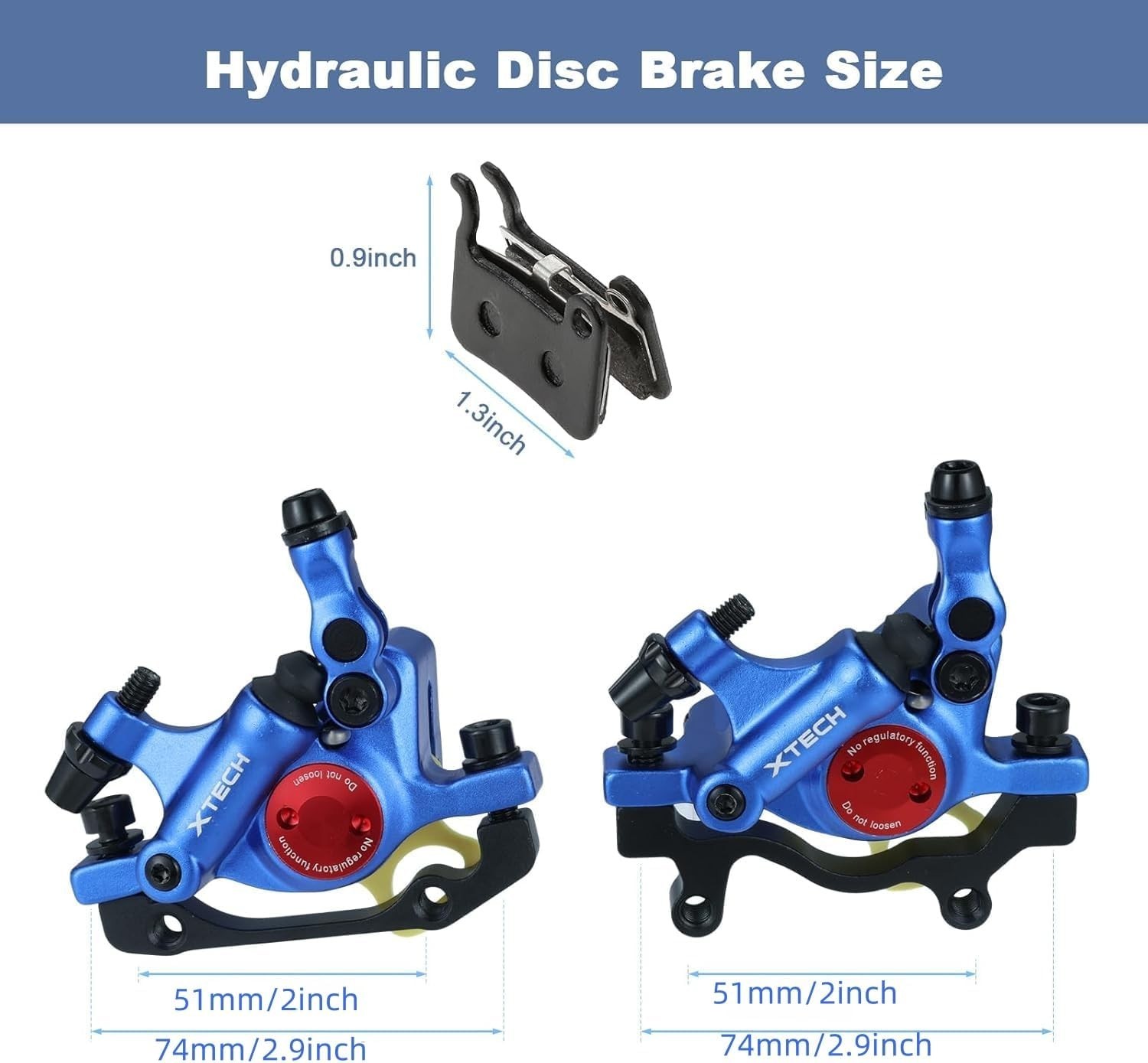 E-Bike Hydraulic Brake Calipers – Black/Red/Gold