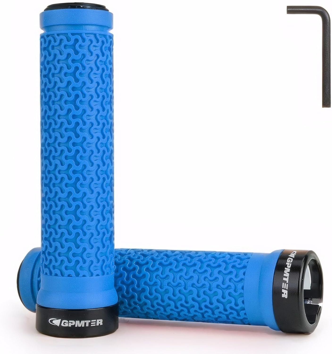 Soft Touch Rubber Bike Handlebar Grips – Lock-On, 131mm, All-Weather Grip