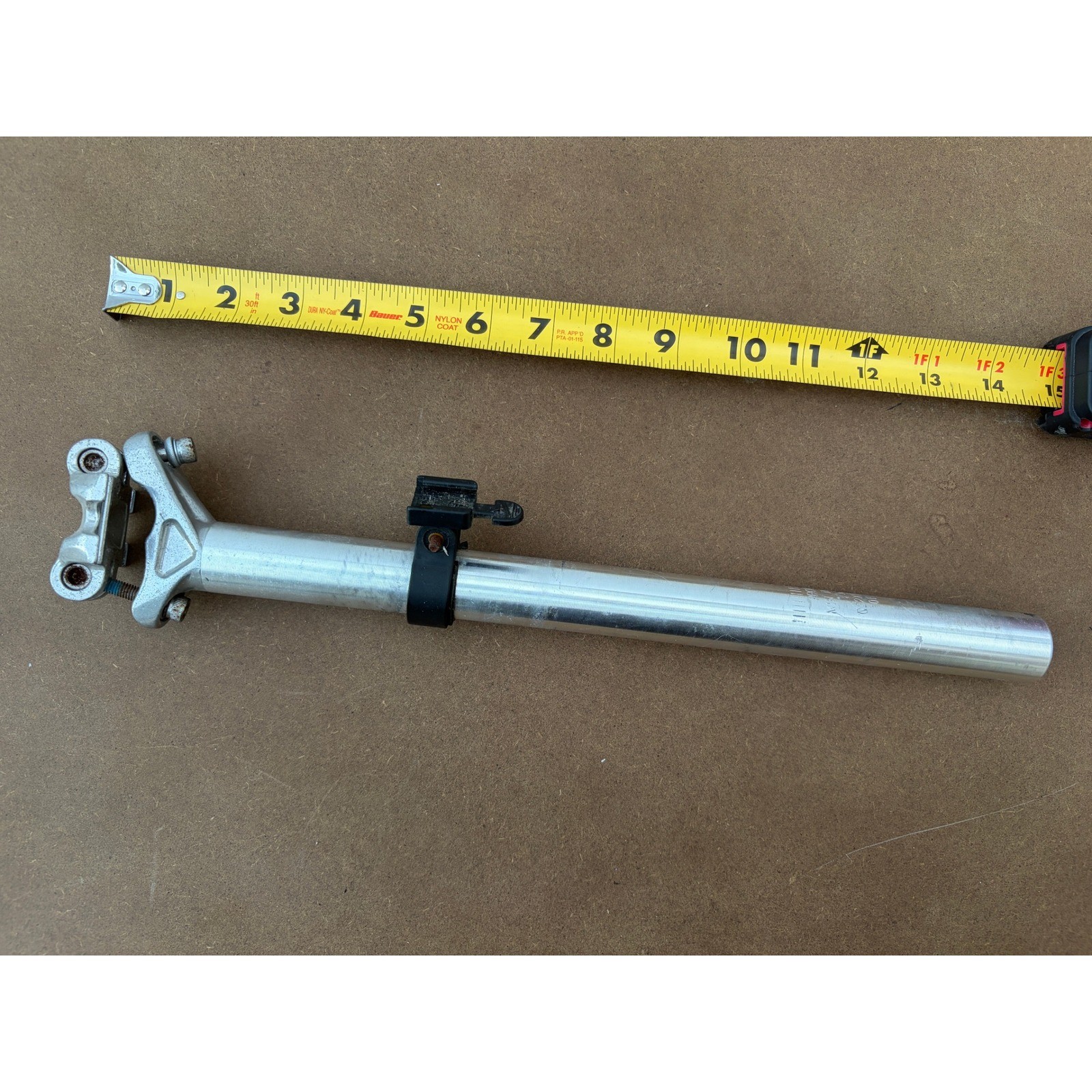 Promax Alloy Bicycle Seatpost 27.2mm x 340mm Silver Micro Adjust Twin Bolt