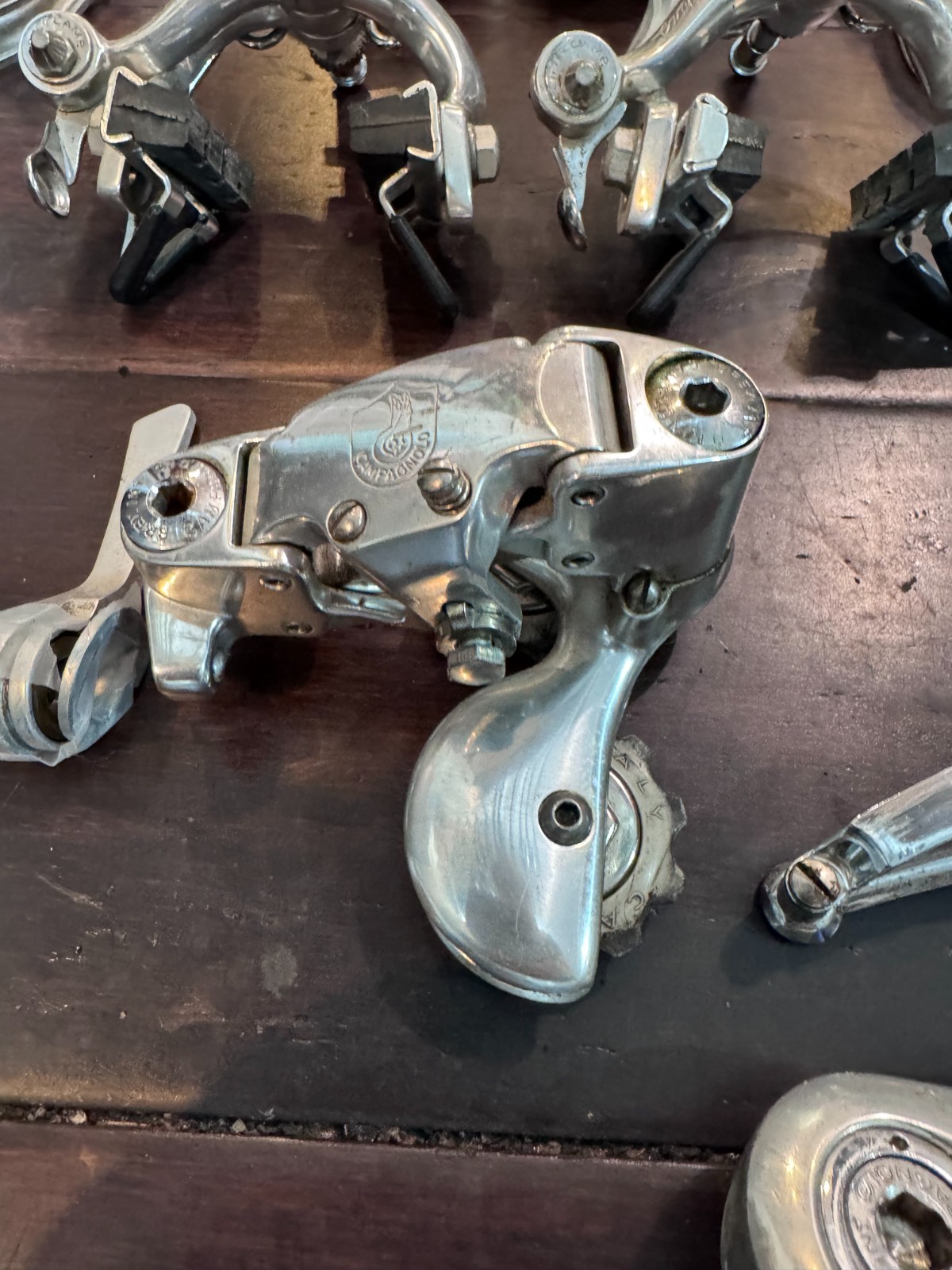 Campagnolo C-Record Group including 1st Gen rear derailleur and crank