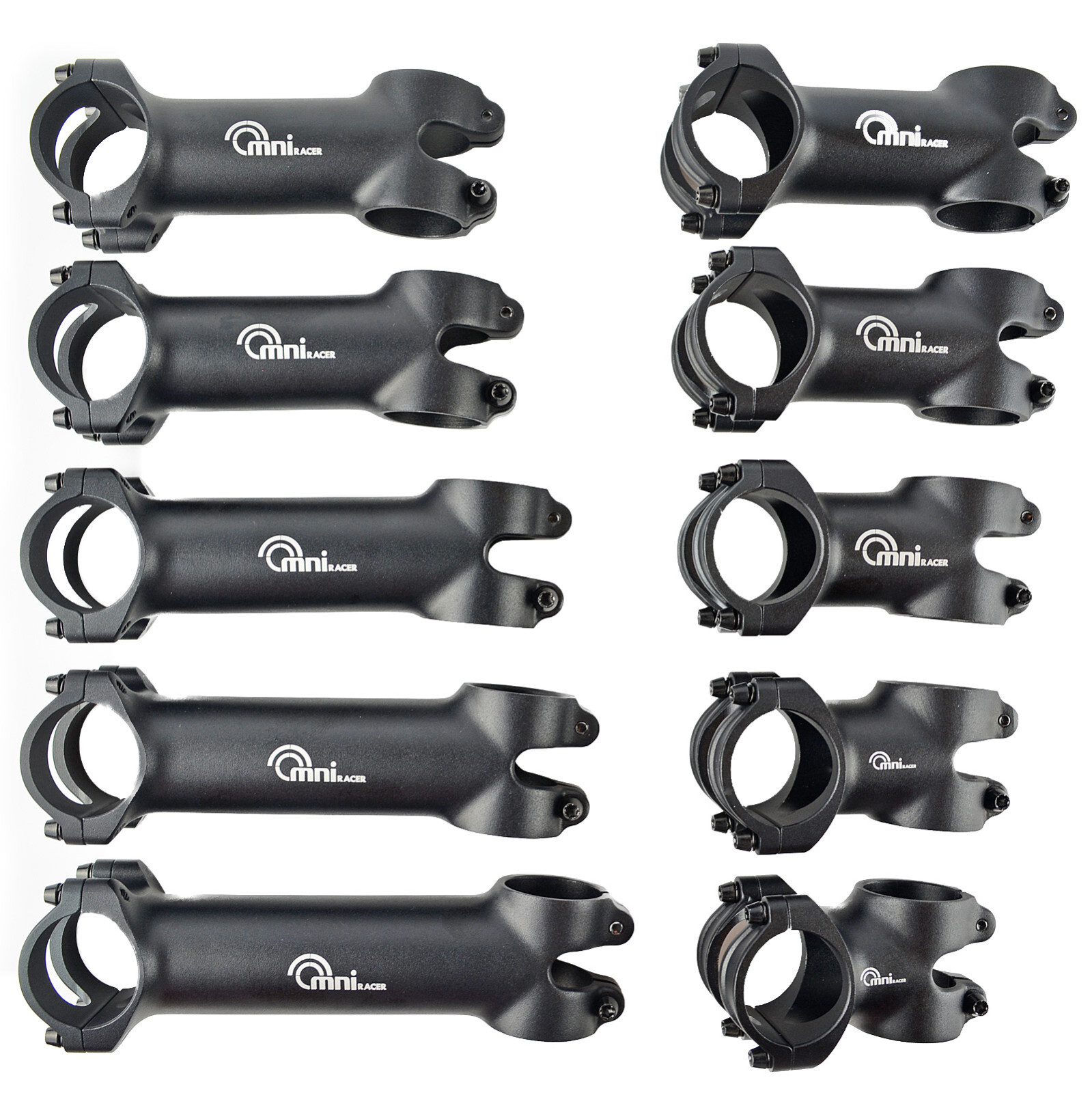 OMNI Racer WORLDS LIGHTEST ULTRA-Lite Alloy Stem: 31.8x40mm JUST 73g!! BLACK